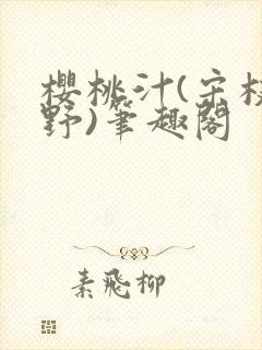 樱桃汁(宋枝江野)笔趣阁