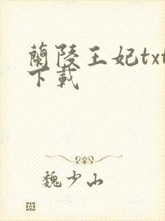 兰陵王妃txt下载