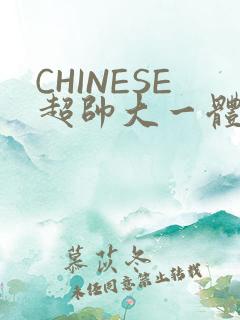 CHINESE超帅大一体育系精牛