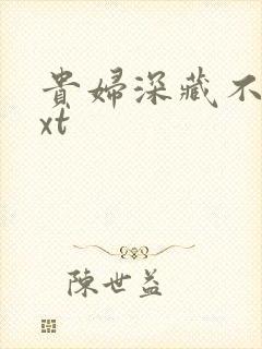 贵妇深藏不露txt