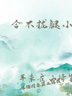 合不拢腿小说