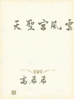 天圣宫风云录