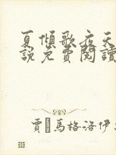 夏倾歌夜天承小说免费阅读