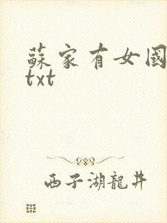 苏家有女国防生txt