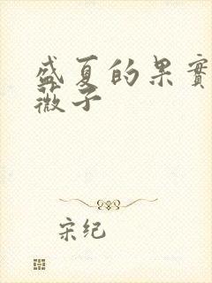 盛夏的果实 小薇子