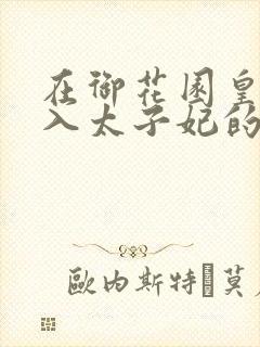 在御花园皇上进入太子妃的小说