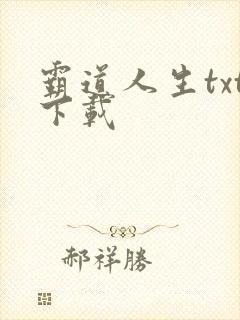 霸道人生txt下载