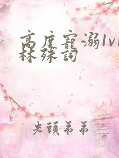高度宠溺1v1林殊词