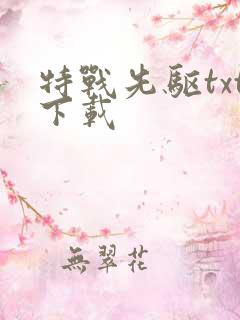 特战先驱txt下载