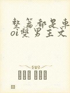 整篇都是车的doi双男主文