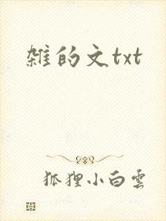 杂的文txt