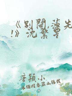 《别闹,薄先生!》沈繁星