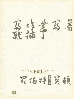 写作业写着写着就插了