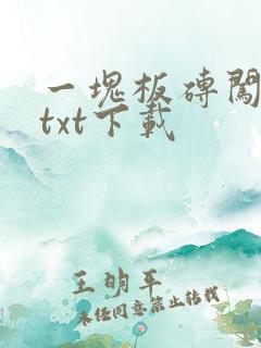 一块板砖闯仙界txt下载