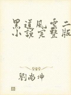 黑道风云二十年小说完整版