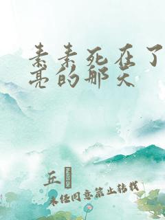 素素死在了最漂亮的那天