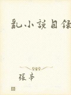 乱小说目录全文