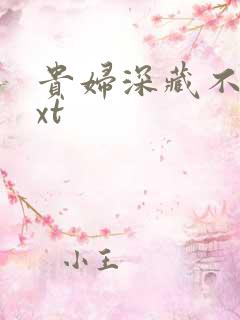 贵妇深藏不露txt