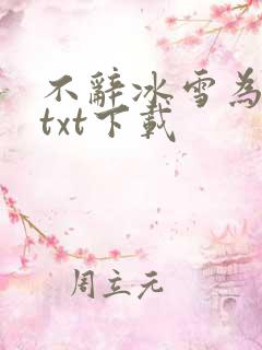 不辞冰雪为卿热txt下载