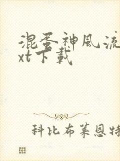 混蛋神风流史txt下载