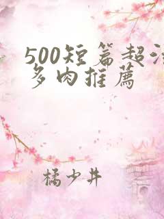 500短篇超污多肉推荐