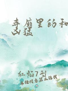 寺庙里的和尚很凶猛