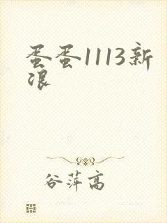 蛋蛋1113新浪