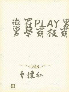 惩罚PLAY男男学霸校霸