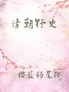 清朝野史