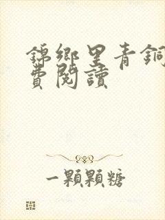 锦乡里青铜穗免费阅读