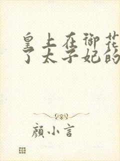 皇上在御花园c了太子妃的网剧