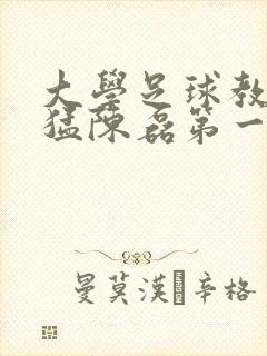 大学足球教练王猛陈磊第一篇