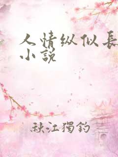 人情纵似长情月小说