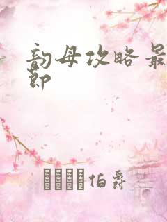 韵母攻略最新章节