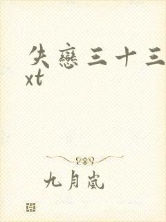 失恋三十三天txt