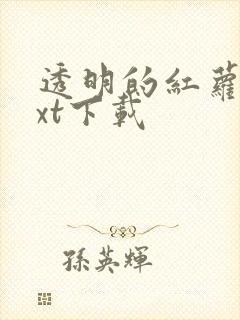 透明的红萝卜txt下载