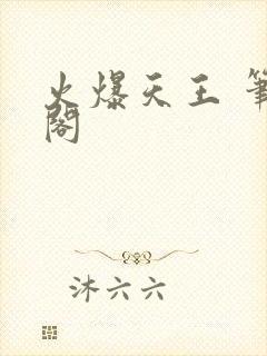 火爆天王 笔趣阁