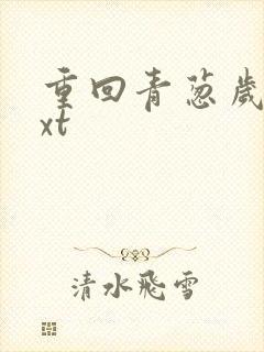 重回青葱岁月txt