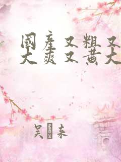 国产又粗又猛又大爽又黄大爷