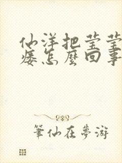 仙洋把莹莹干肛瘘怎么回事