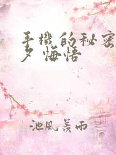 手机的秘密 七夕 悔悟