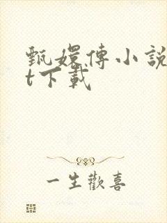 甄嬛传小说txt下载