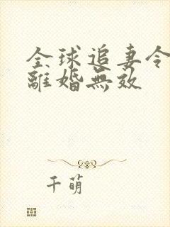 全球追妻令老婆离婚无效