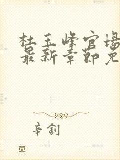 杜玉峰官场小说最新章节免费阅读