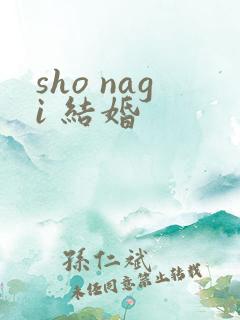 sho nagi 结婚