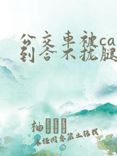 公交车被cao到合不拢腿视频