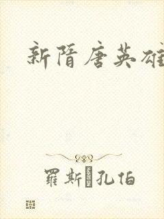 新隋唐英雄