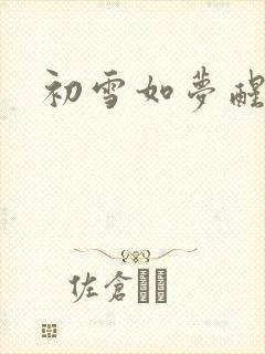 初雪如梦醒