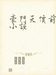 豪门天价前妻 小说