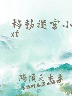 移动迷宫小说txt